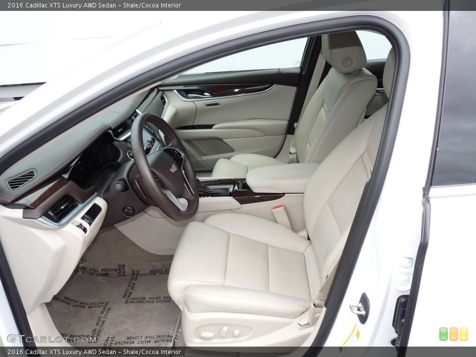 Shale/Cocoa Interior Front Seat for the 2016 Cadillac XTS Luxury AWD Sedan #115060786