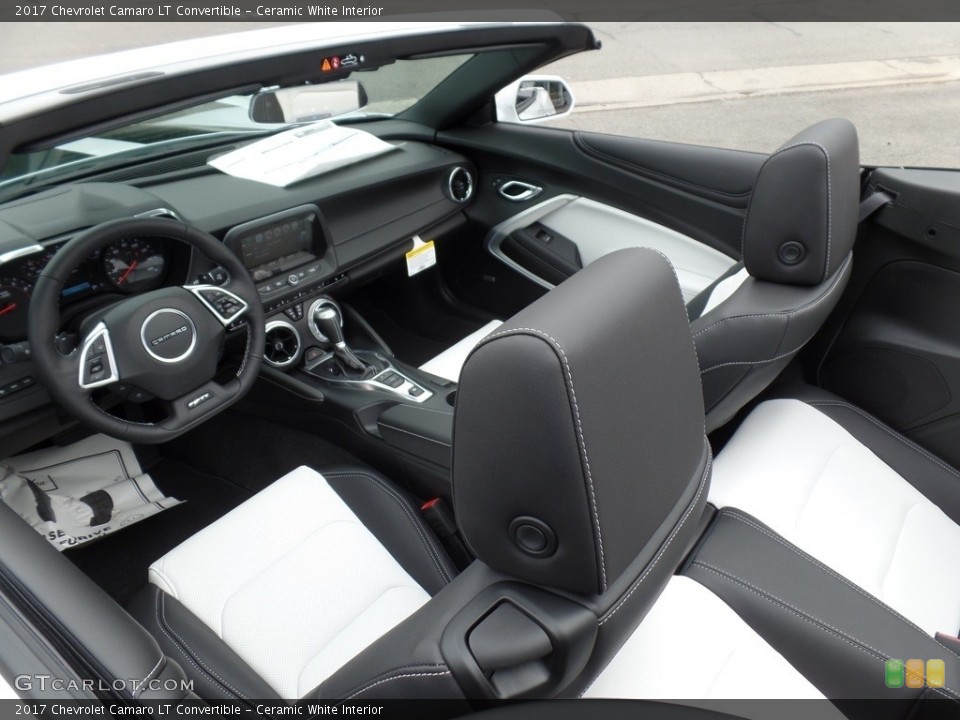 Ceramic White Interior Photo for the 2017 Chevrolet Camaro LT Convertible #115062486