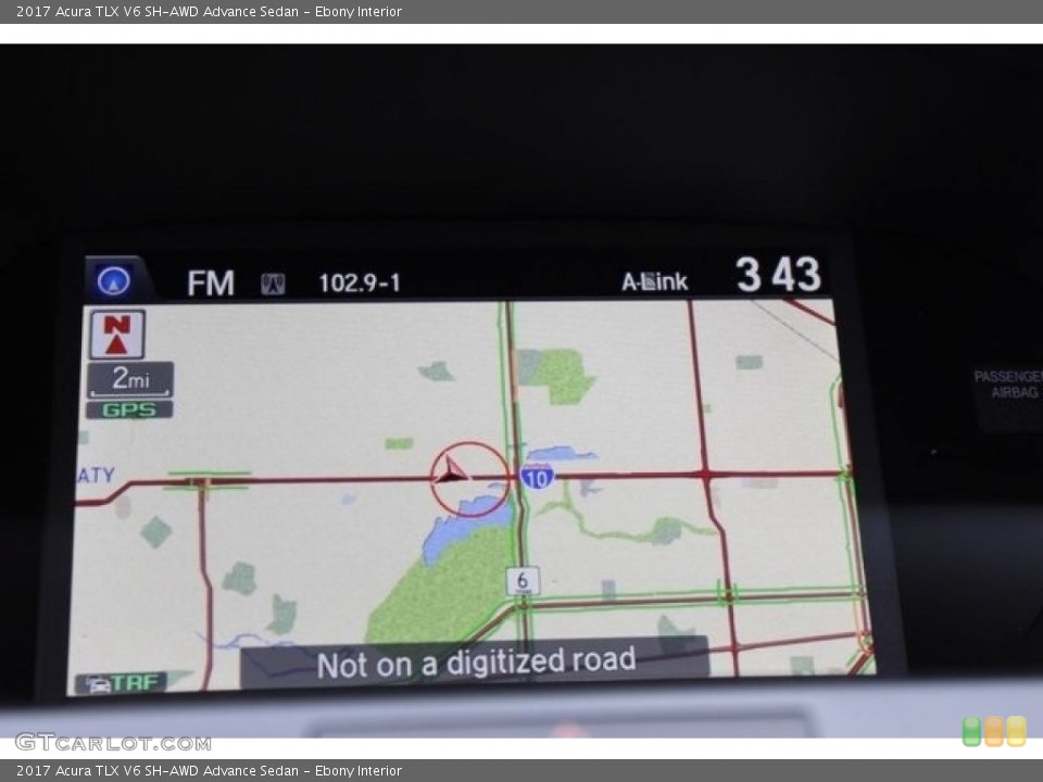 Ebony Interior Navigation for the 2017 Acura TLX V6 SH-AWD Advance Sedan #115064880
