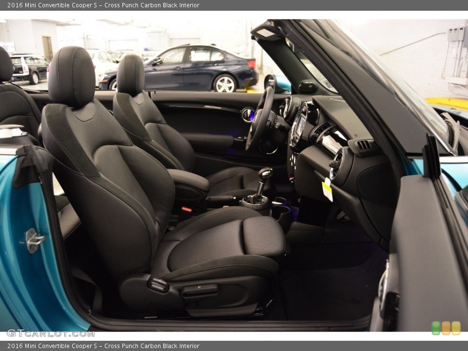 Cross Punch Carbon Black Interior Photo for the 2016 Mini Convertible Cooper S #115084553
