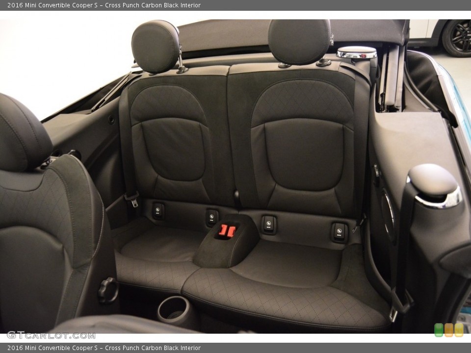 Cross Punch Carbon Black Interior Rear Seat for the 2016 Mini Convertible Cooper S #115084574