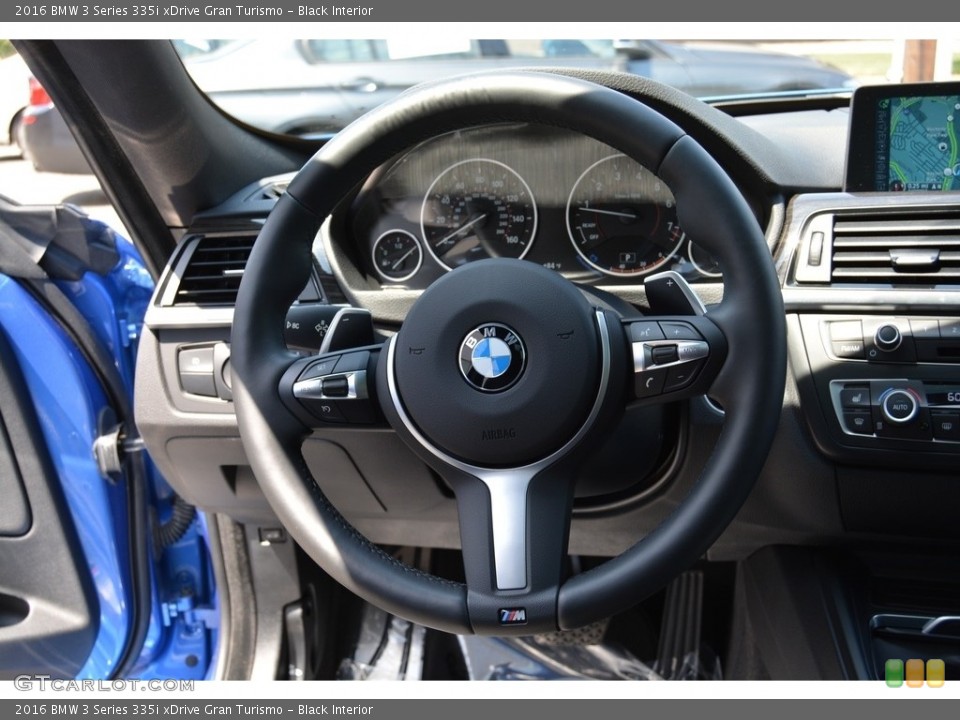 Black Interior Steering Wheel for the 2016 BMW 3 Series 335i xDrive Gran Turismo #115087088