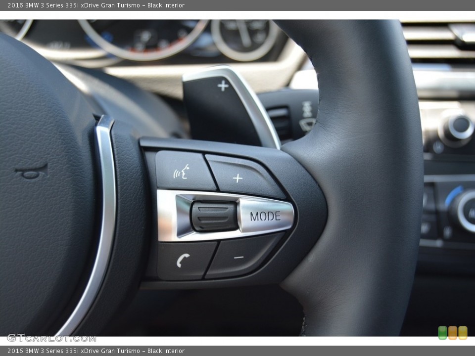 Black Interior Controls for the 2016 BMW 3 Series 335i xDrive Gran Turismo #115087136