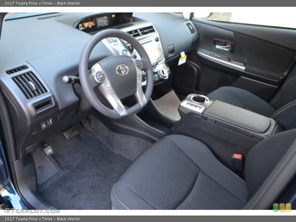 Black Interior Photo for the 2017 Toyota Prius v Three #115098662