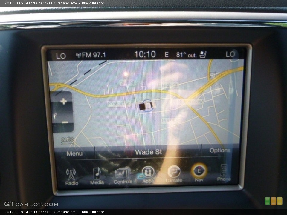 Black Interior Navigation for the 2017 Jeep Grand Cherokee Overland 4x4 #115098932