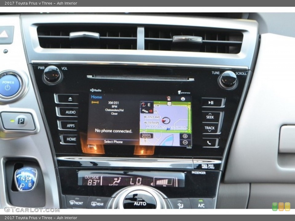 Ash Interior Controls for the 2017 Toyota Prius v Three #115099083