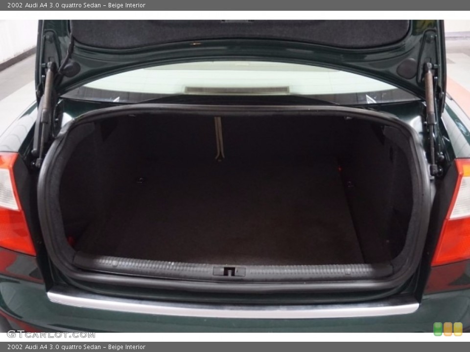 Beige Interior Trunk for the 2002 Audi A4 3.0 quattro Sedan #115109805