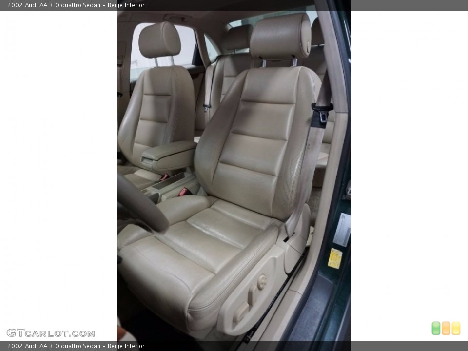 Beige Interior Front Seat for the 2002 Audi A4 3.0 quattro Sedan #115109829