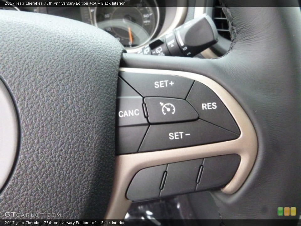 Black Interior Controls for the 2017 Jeep Cherokee 75th Anniversary Edition 4x4 #115111845