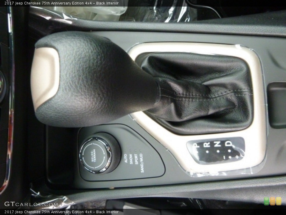 Black Interior Transmission for the 2017 Jeep Cherokee 75th Anniversary Edition 4x4 #115111908
