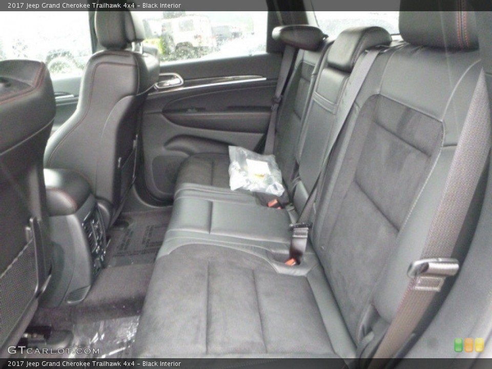 Black Interior Rear Seat for the 2017 Jeep Grand Cherokee Trailhawk 4x4 #115112475