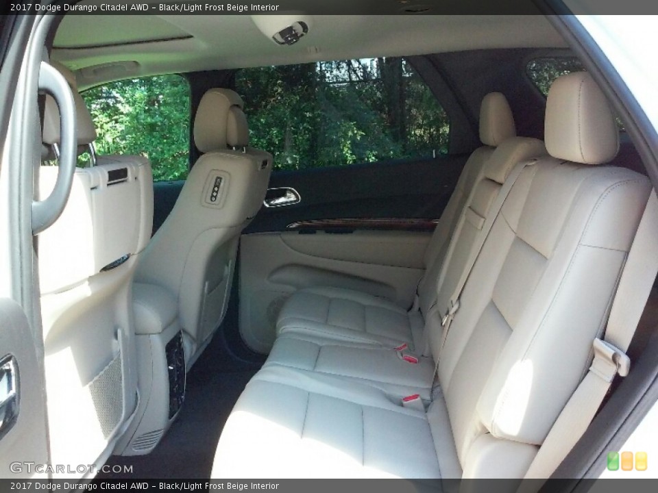 Black/Light Frost Beige Interior Rear Seat for the 2017 Dodge Durango Citadel AWD #115117315