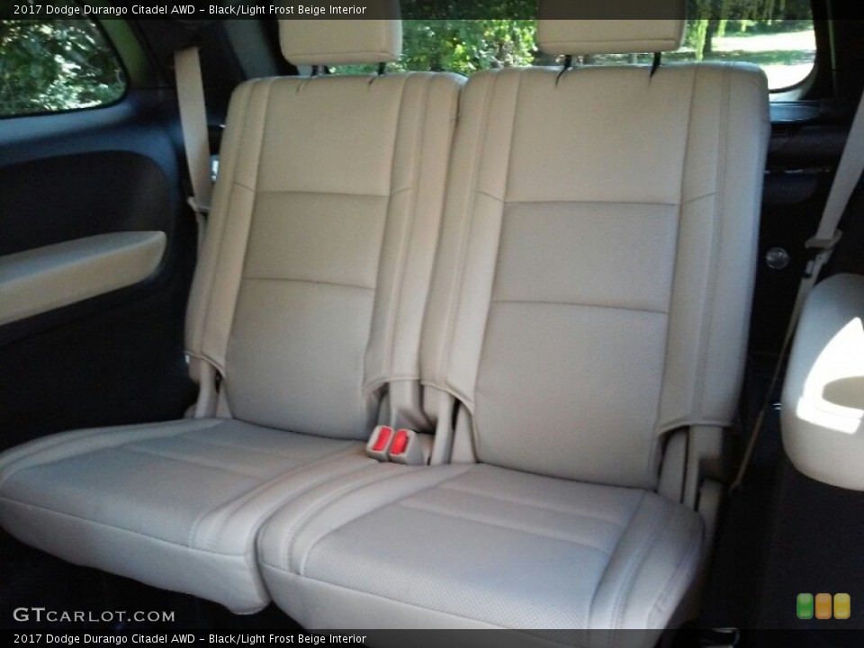 Black/Light Frost Beige Interior Rear Seat for the 2017 Dodge Durango Citadel AWD #115117340