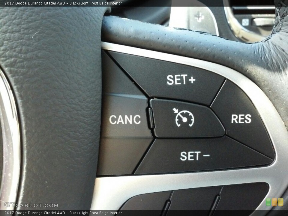 Black/Light Frost Beige Interior Controls for the 2017 Dodge Durango Citadel AWD #115117506