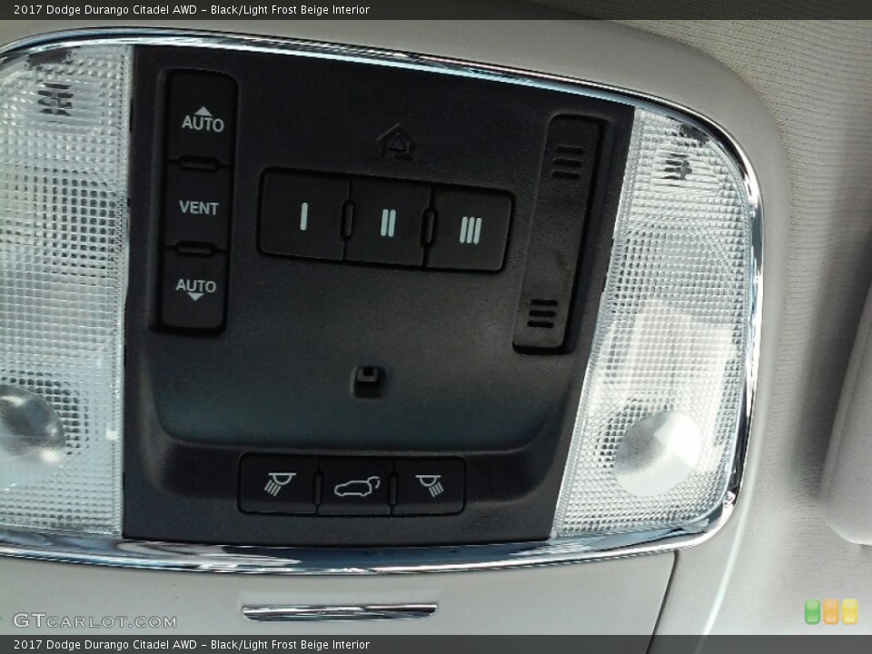 Black/Light Frost Beige Interior Controls for the 2017 Dodge Durango Citadel AWD #115117668