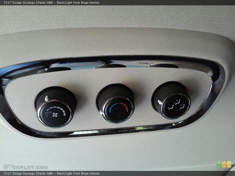 Black/Light Frost Beige Interior Controls for the 2017 Dodge Durango Citadel AWD #115117767