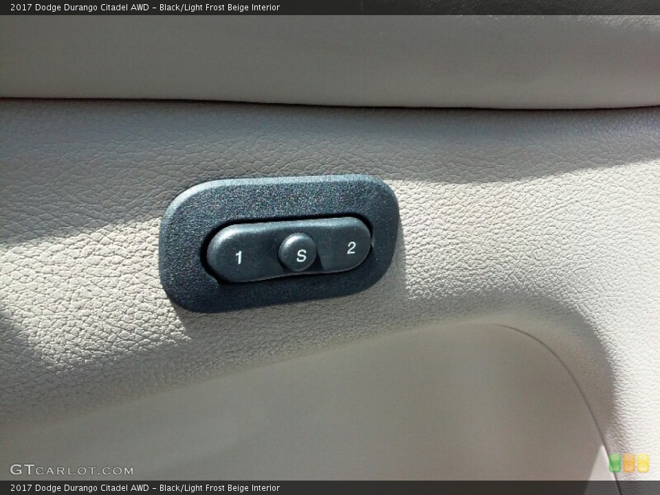 Black/Light Frost Beige Interior Controls for the 2017 Dodge Durango Citadel AWD #115117854