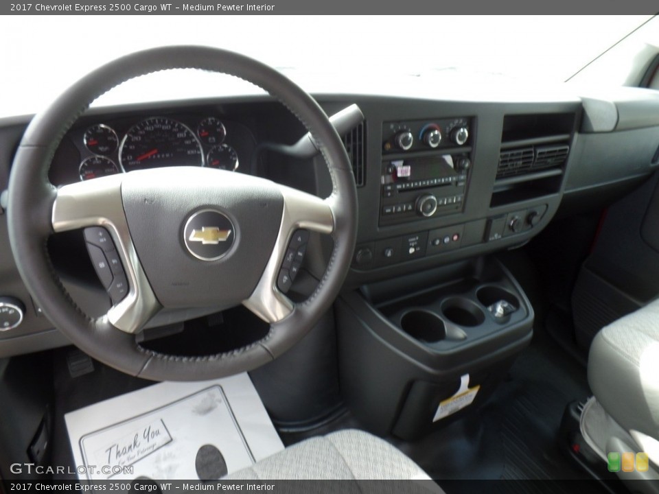 Medium Pewter Interior Dashboard for the 2017 Chevrolet Express 2500 Cargo WT #115126248