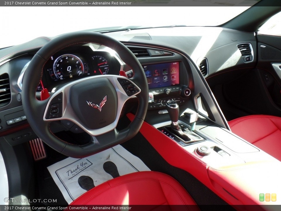 Adrenaline Red Interior Photo for the 2017 Chevrolet Corvette Grand Sport Convertible #115127760
