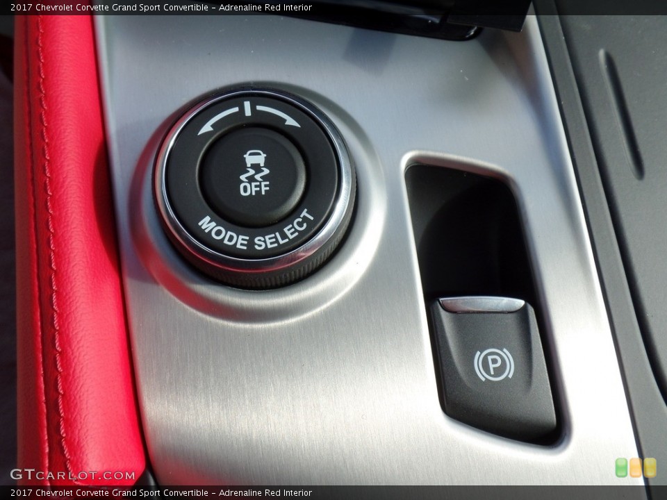 Adrenaline Red Interior Controls for the 2017 Chevrolet Corvette Grand Sport Convertible #115127895