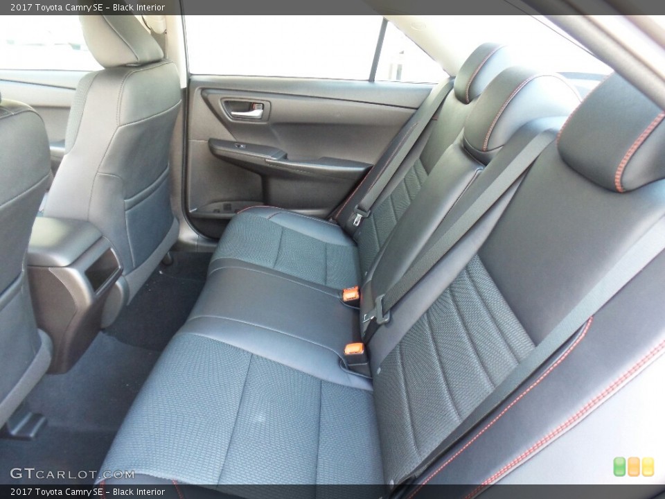 Black Interior Rear Seat for the 2017 Toyota Camry SE #115138817