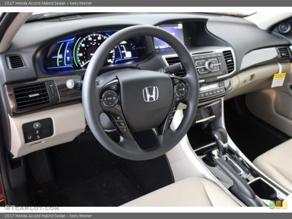 Ivory Interior Dashboard for the 2017 Honda Accord Hybrid Sedan #115139036