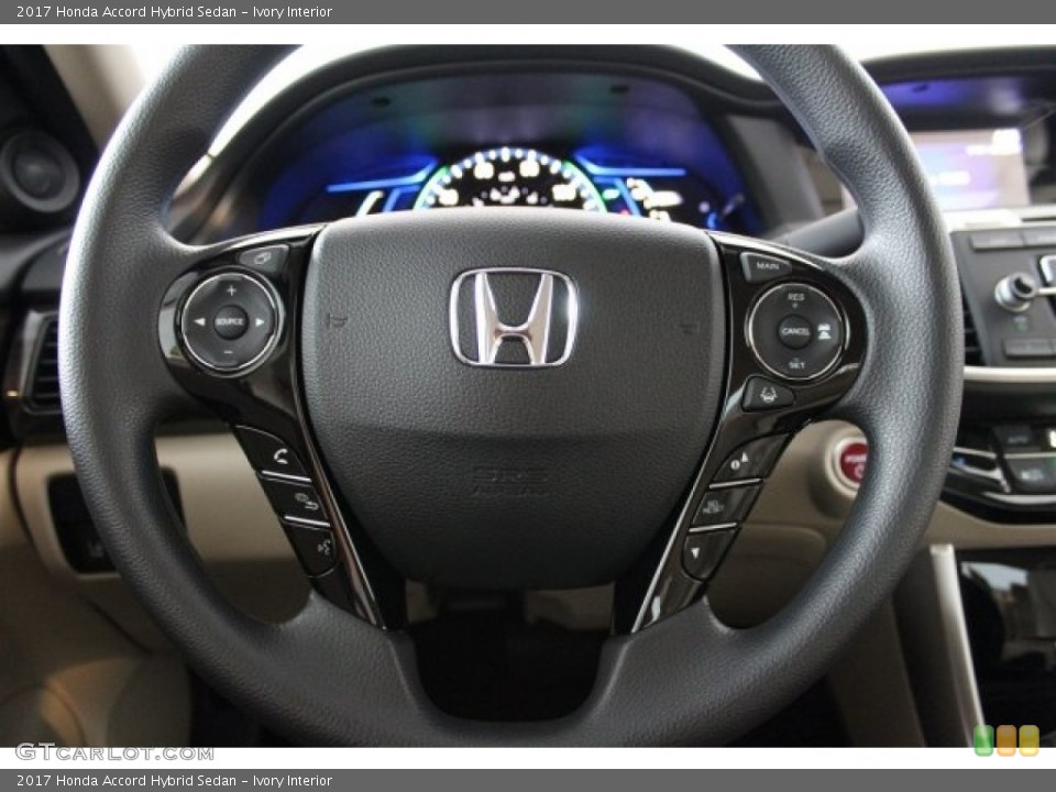 Ivory Interior Steering Wheel for the 2017 Honda Accord Hybrid Sedan #115139051