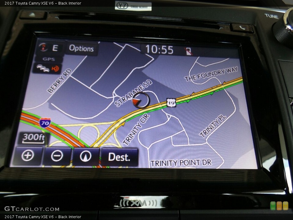 Black Interior Navigation for the 2017 Toyota Camry XSE V6 #115142486