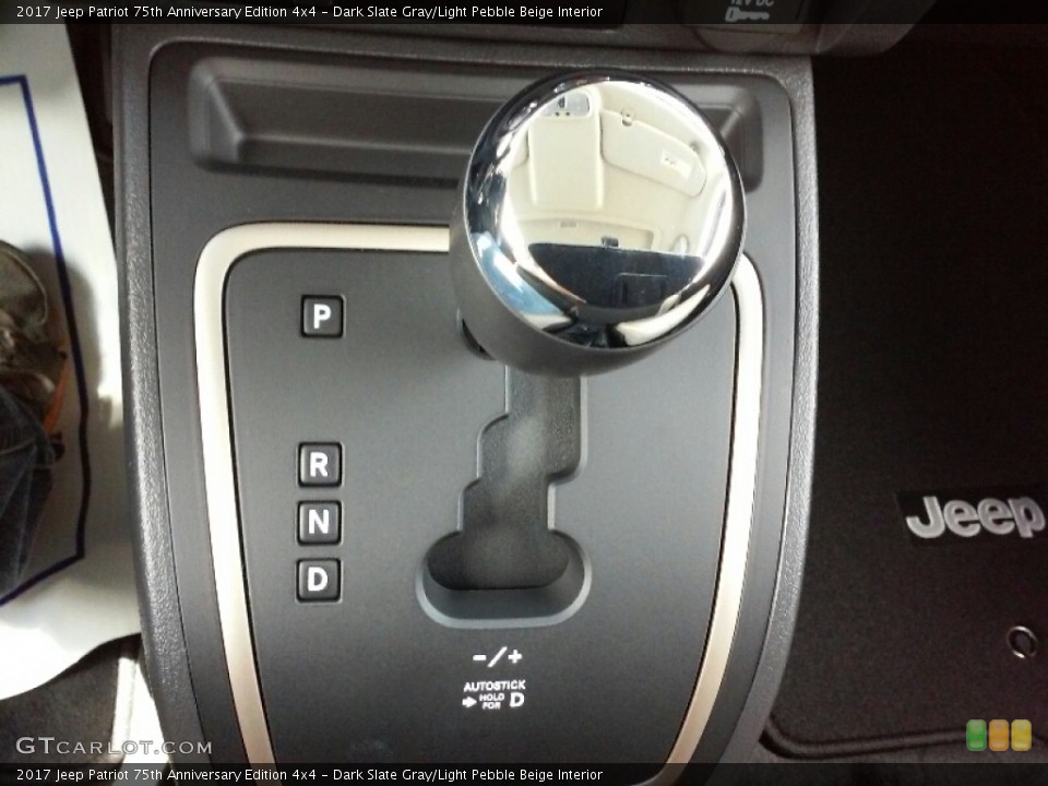 Dark Slate Gray/Light Pebble Beige Interior Transmission for the 2017 Jeep Patriot 75th Anniversary Edition 4x4 #115145174
