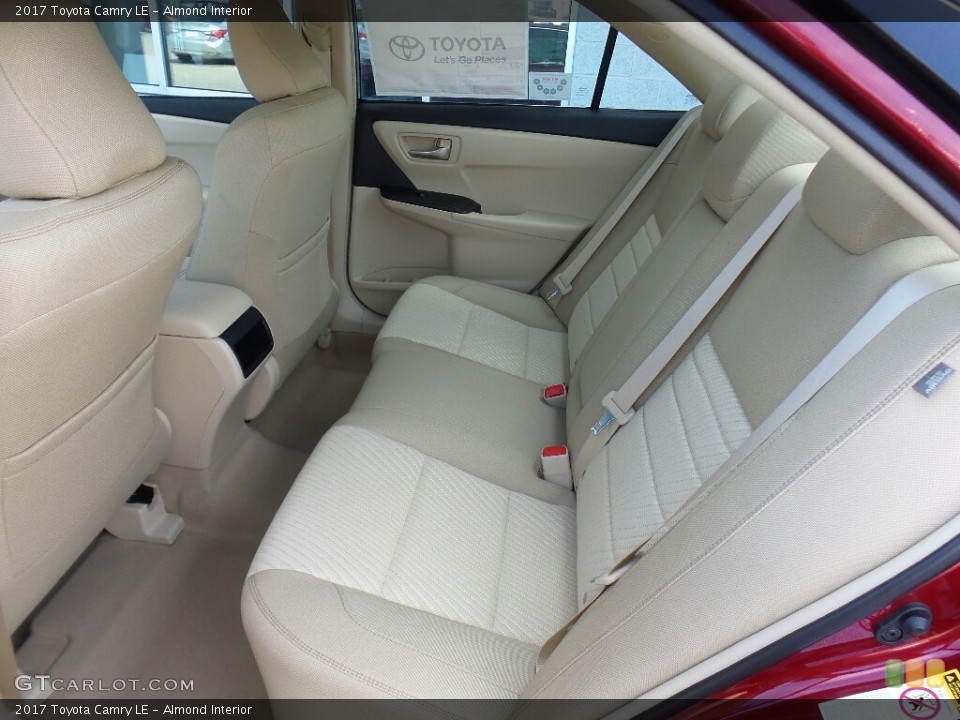 Almond Interior Rear Seat for the 2017 Toyota Camry LE #115146603