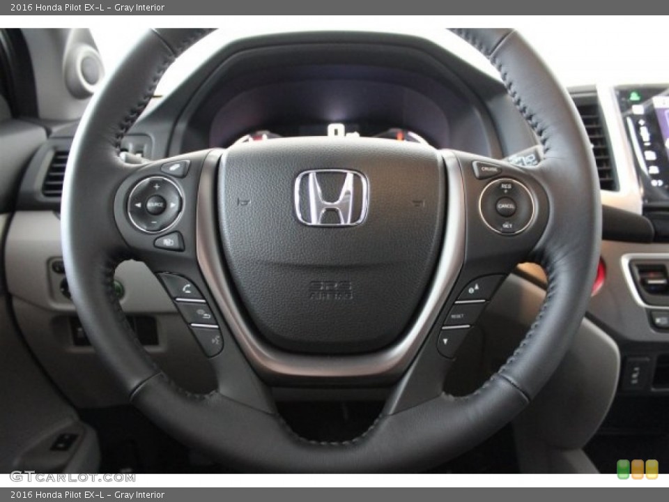 Gray Interior Steering Wheel for the 2016 Honda Pilot EX-L #115147298