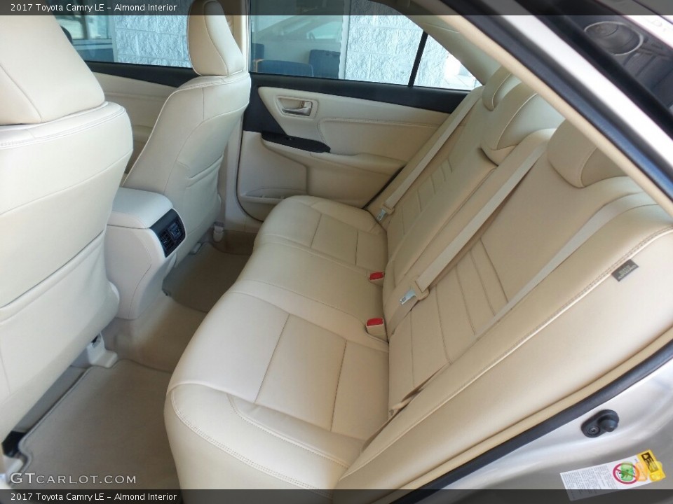 Almond Interior Rear Seat for the 2017 Toyota Camry LE #115148052