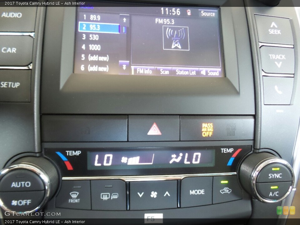 Ash Interior Controls for the 2017 Toyota Camry Hybrid LE #115148994