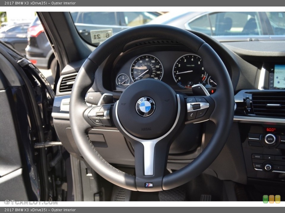 Oyster Interior Steering Wheel for the 2017 BMW X3 xDrive35i #115153115