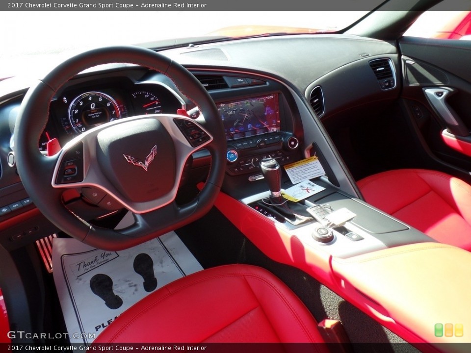 Adrenaline Red Interior Photo for the 2017 Chevrolet Corvette Grand Sport Coupe #115162985