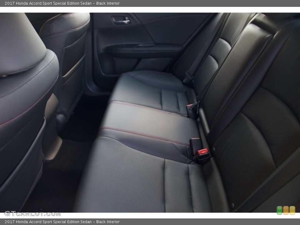 Black Interior Rear Seat for the 2017 Honda Accord Sport Special Edition Sedan #115173623
