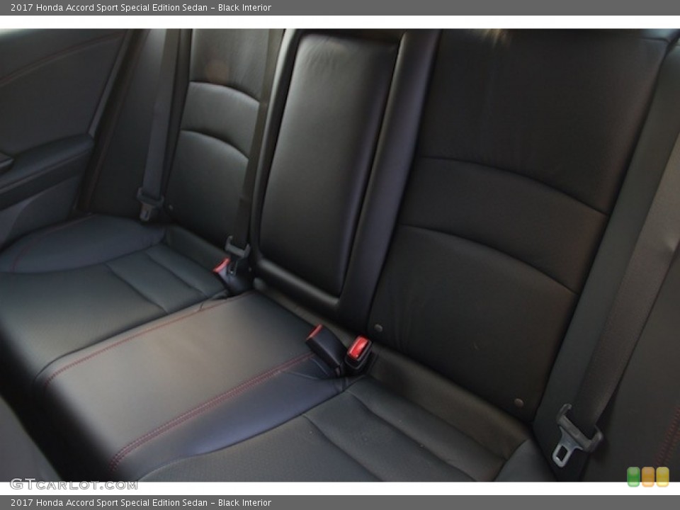 Black Interior Rear Seat for the 2017 Honda Accord Sport Special Edition Sedan #115173650