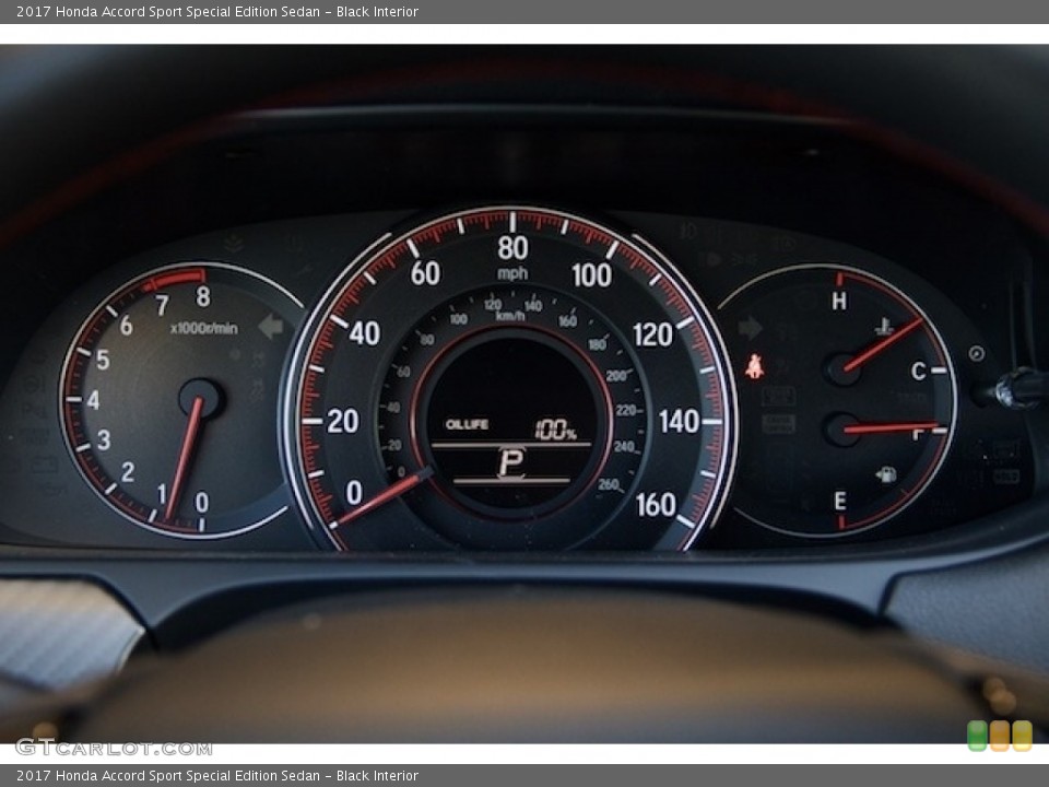 Black Interior Gauges for the 2017 Honda Accord Sport Special Edition Sedan #115173683