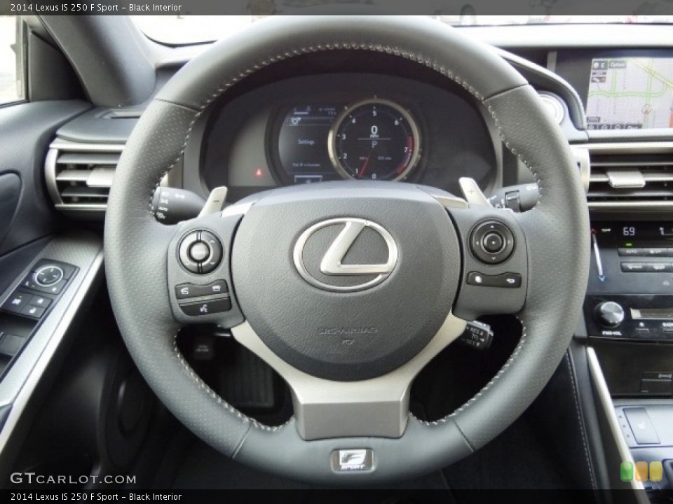 Black Interior Steering Wheel for the 2014 Lexus IS 250 F Sport #115174748