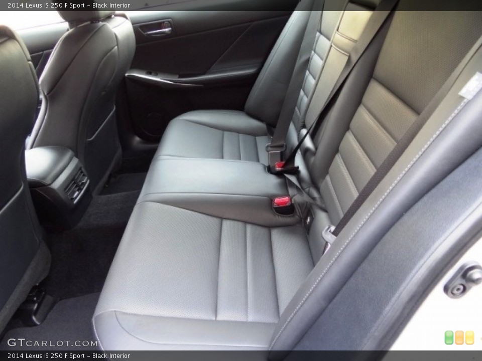 Black Interior Rear Seat for the 2014 Lexus IS 250 F Sport #115175024