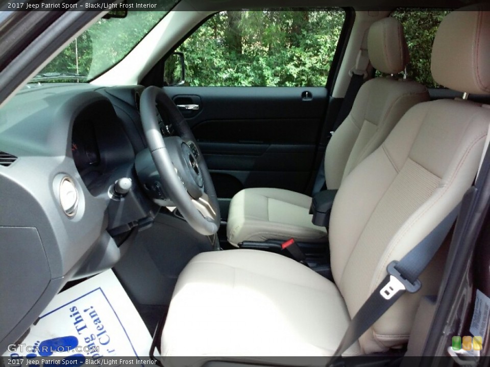 Black/Light Frost Interior Photo for the 2017 Jeep Patriot Sport #115175486