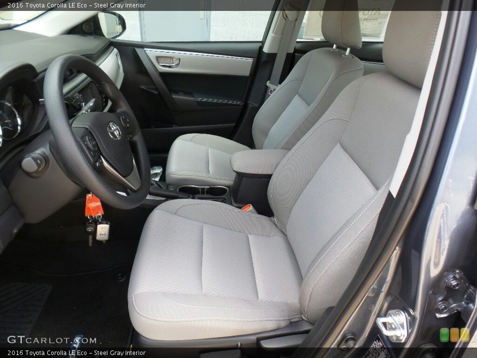 Steel Gray 2016 Toyota Corolla Interiors