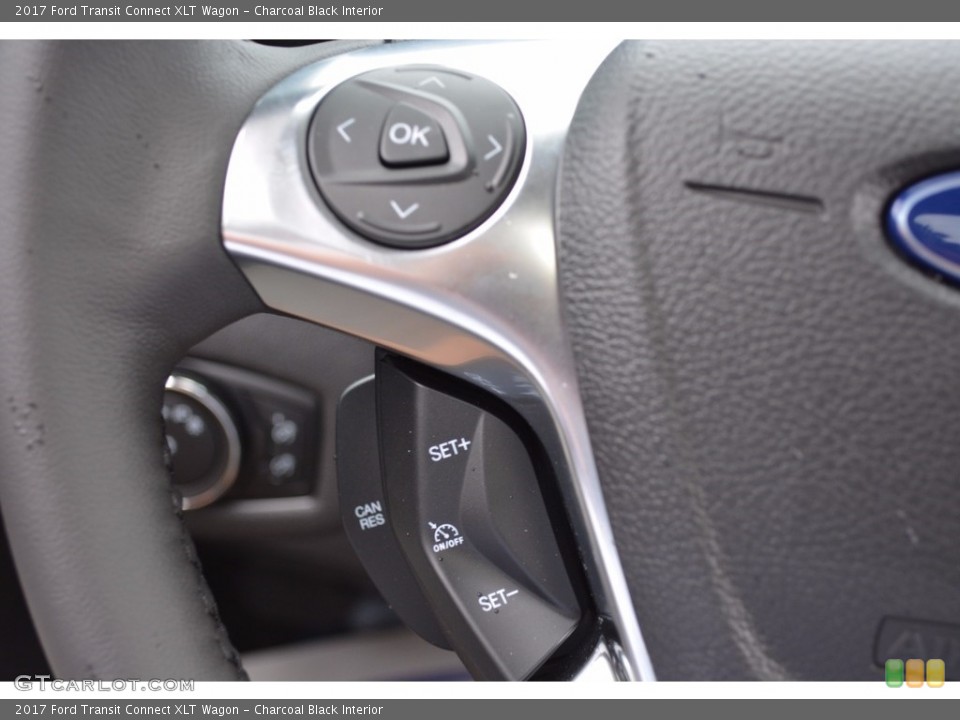 Charcoal Black Interior Controls for the 2017 Ford Transit Connect XLT Wagon #115180340