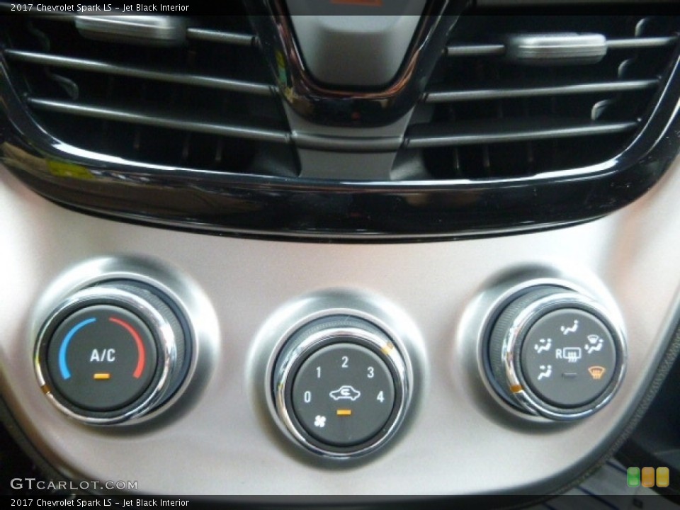 Jet Black Interior Controls for the 2017 Chevrolet Spark LS #115182566