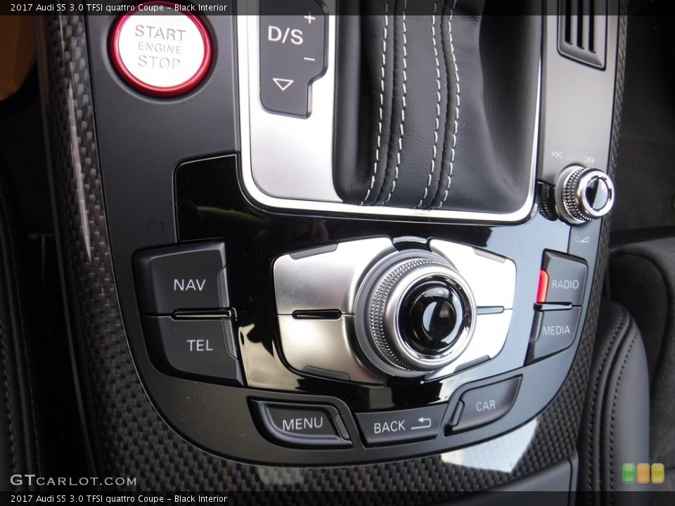 Black Interior Controls for the 2017 Audi S5 3.0 TFSI quattro Coupe #115182980