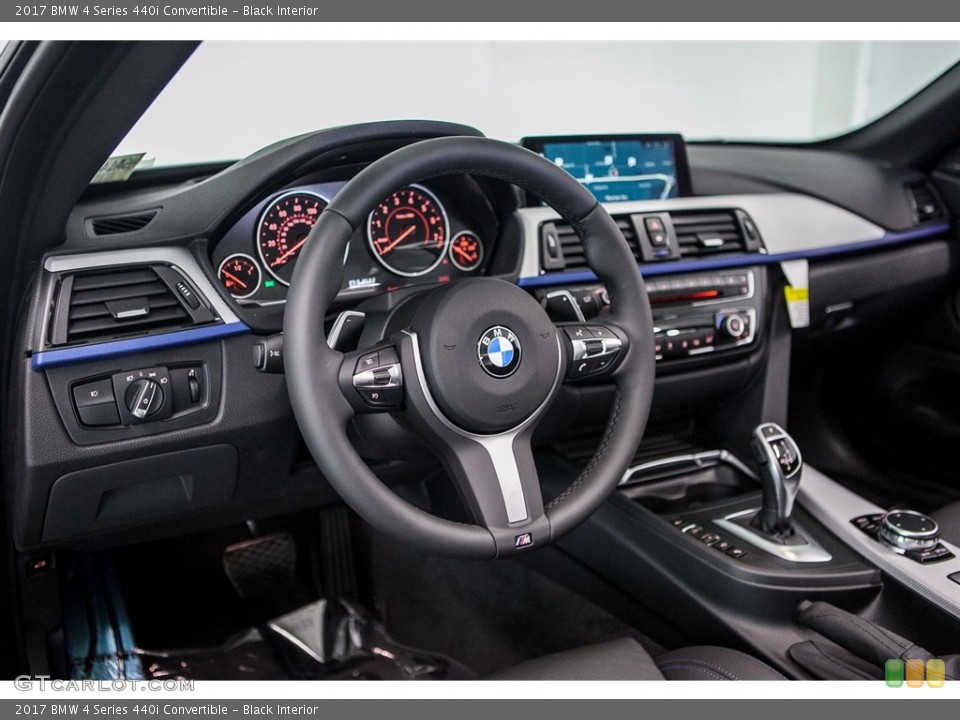 Black Interior Dashboard for the 2017 BMW 4 Series 440i Convertible #115203946