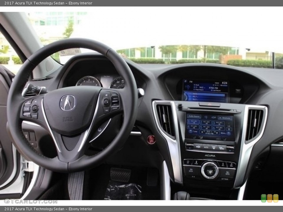 Ebony Interior Dashboard for the 2017 Acura TLX Technology Sedan #115219145