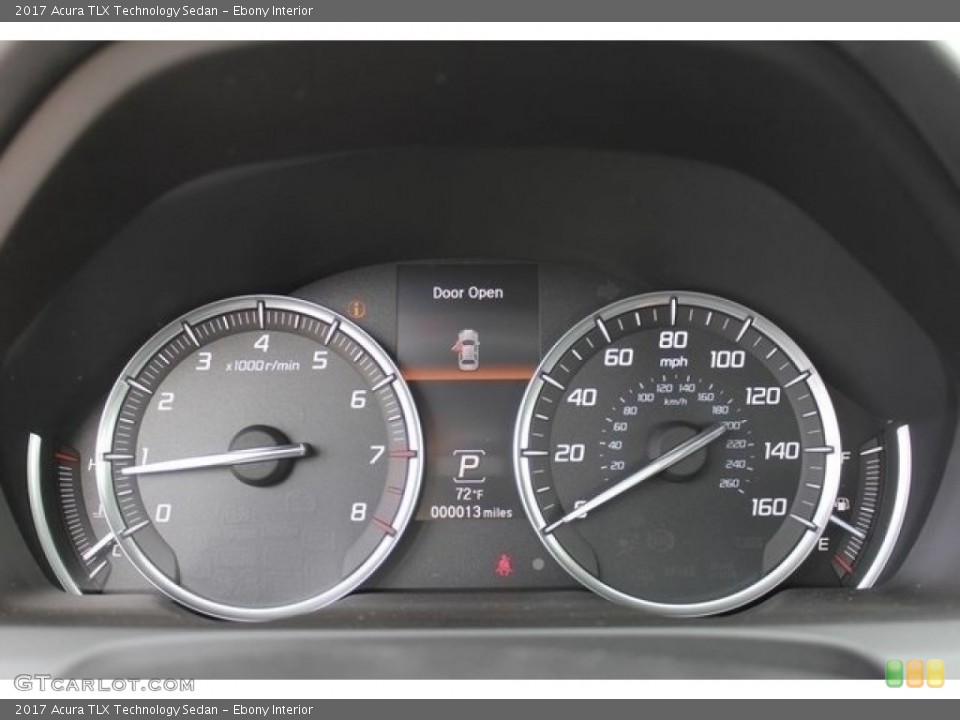 Ebony Interior Gauges for the 2017 Acura TLX Technology Sedan #115219349
