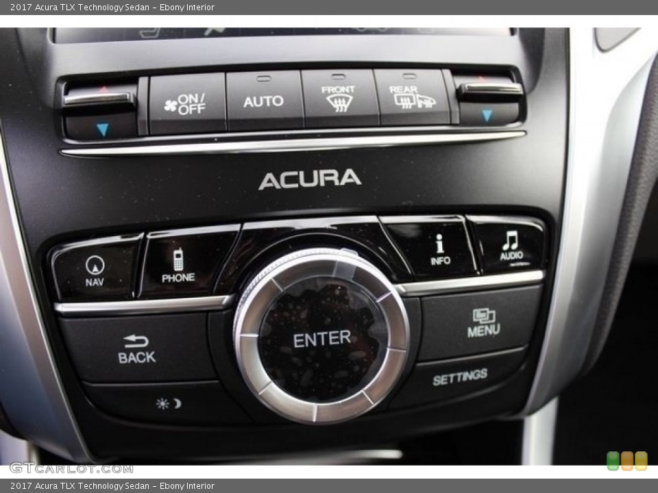 Ebony Interior Controls for the 2017 Acura TLX Technology Sedan #115219415