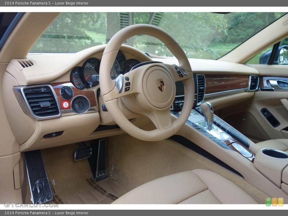 Luxor Beige 2014 Porsche Panamera Interiors